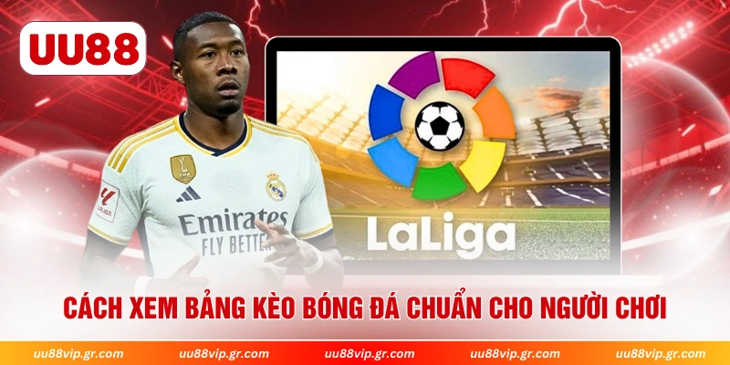 Cách xem bảng kèo bóng đá chuẩn cho người chơi